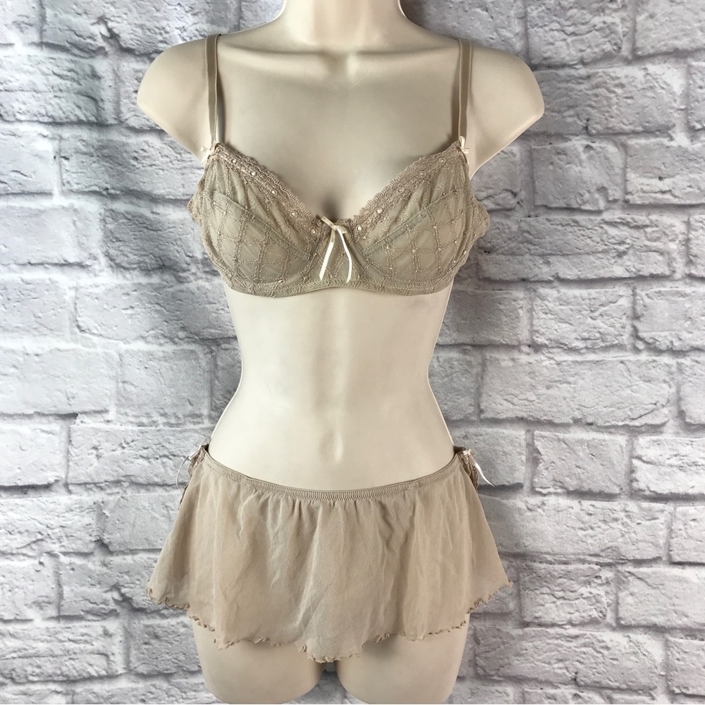 Gilligan & O’Malley Nude Lace‎ Bra Cottagecore